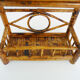 Vintage wall shelf in black bamboo, shelf or to be laid or hung. Year 70