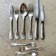 6 dessert forks, Christofle pie in silver-plated metal, shell decoration.