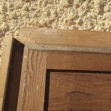 Walnut bevelled mirror 1900