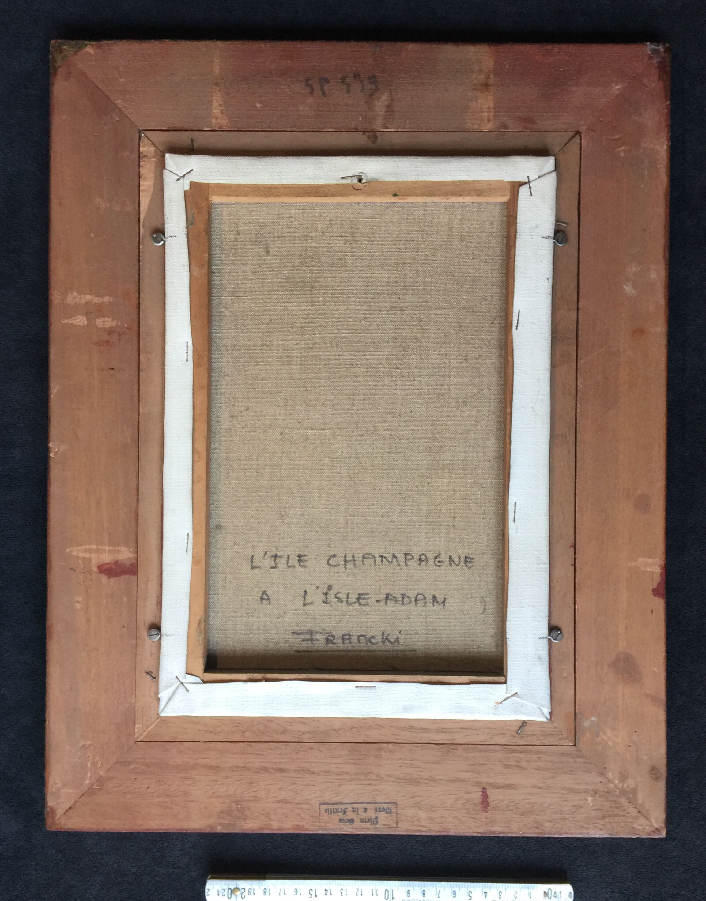 Oil sut canvas "Champagne Island on The Isle-Adam" by FRANCKI