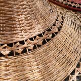 Wicker pendant lamp