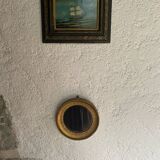 Small vintage wooden Venetian mirror