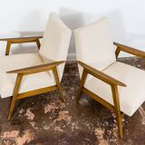 Paire de fauteuils modernes restaurés du milieu du siècle des années 1960