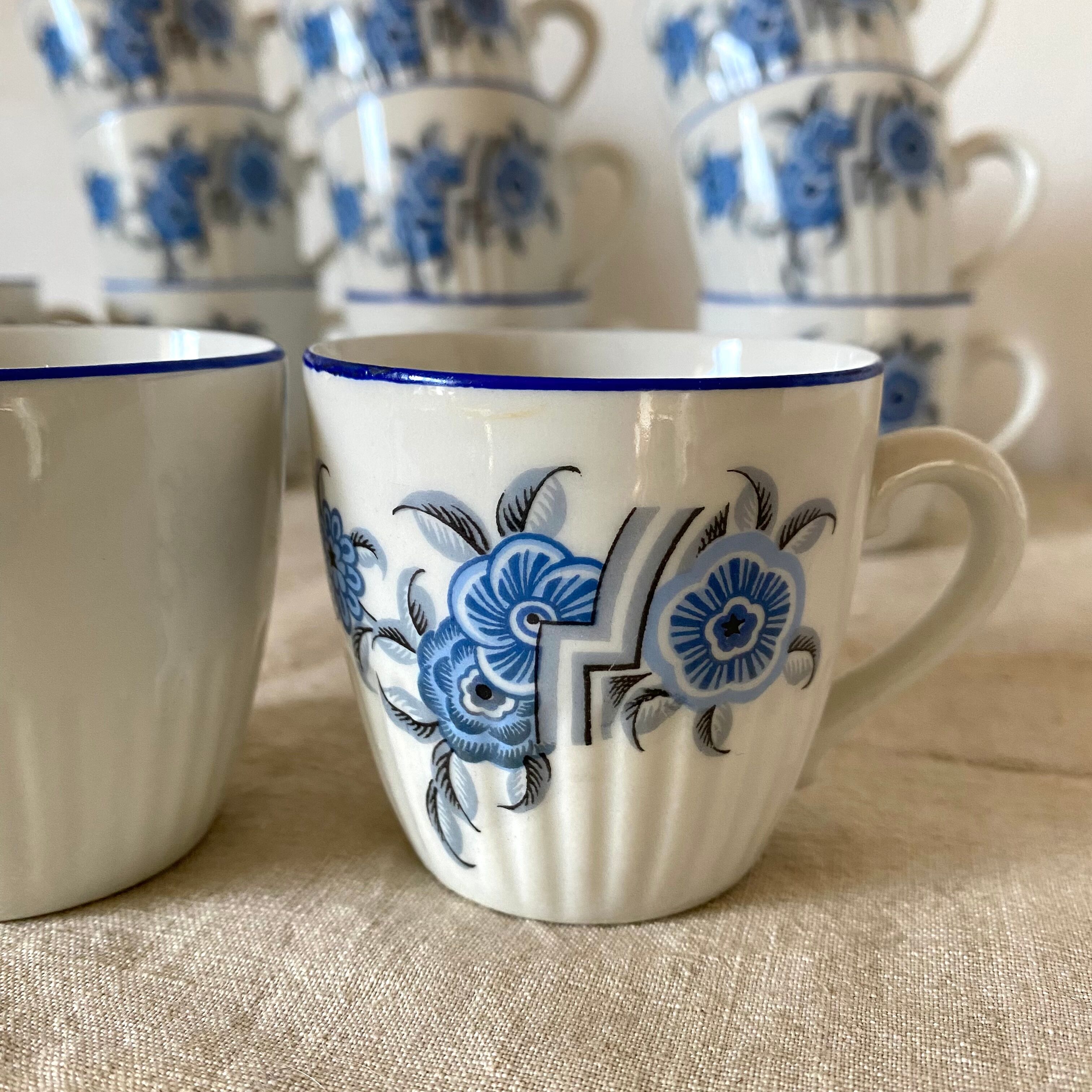 Tasses à café art déco