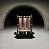 Handmade Wooden Sculptural Lounge Chair, Arts & Crafts, 1900’s
