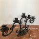 Wrought iron candlestick 5 branches