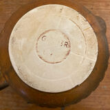 Vintage KW Feuerfest Embossed Brown Ceramic Teapot #C786