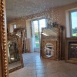 19th century mirror 201 x 140