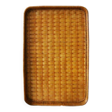 Vintage wicker tray