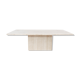 Table basse en travertin vintage du milieu du siècle