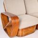 Rattan sofa by Paul Frankl