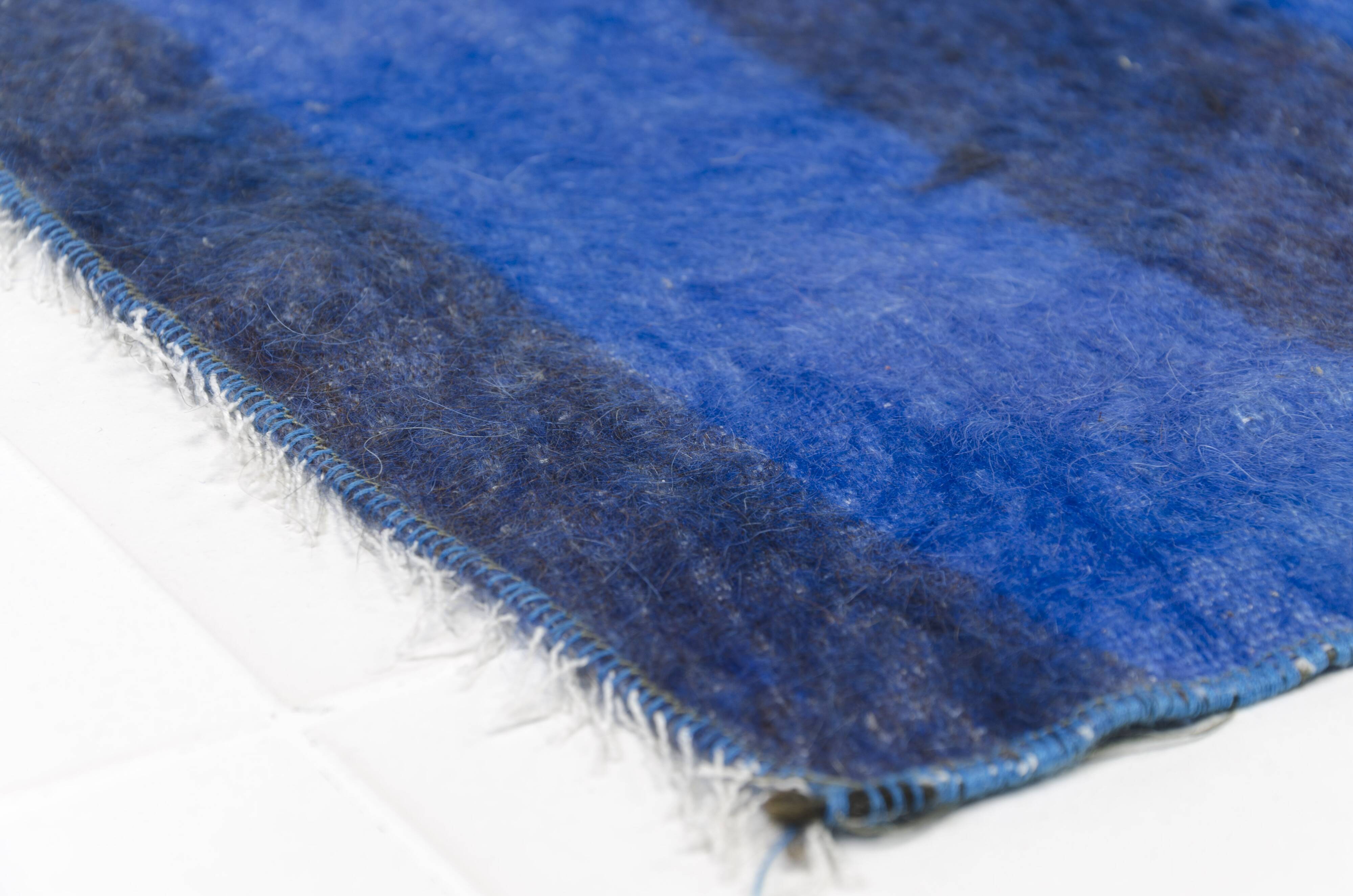 Blue Vintage Stripe Kilim Rug