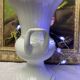 Vintage porcelain amphora vase