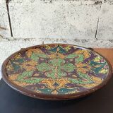 Large artisanal plate from Fès – 38 cm – Painted Moroccan ceramic