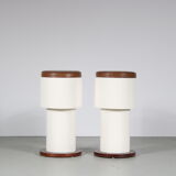 1960s pair of space age stools from italy