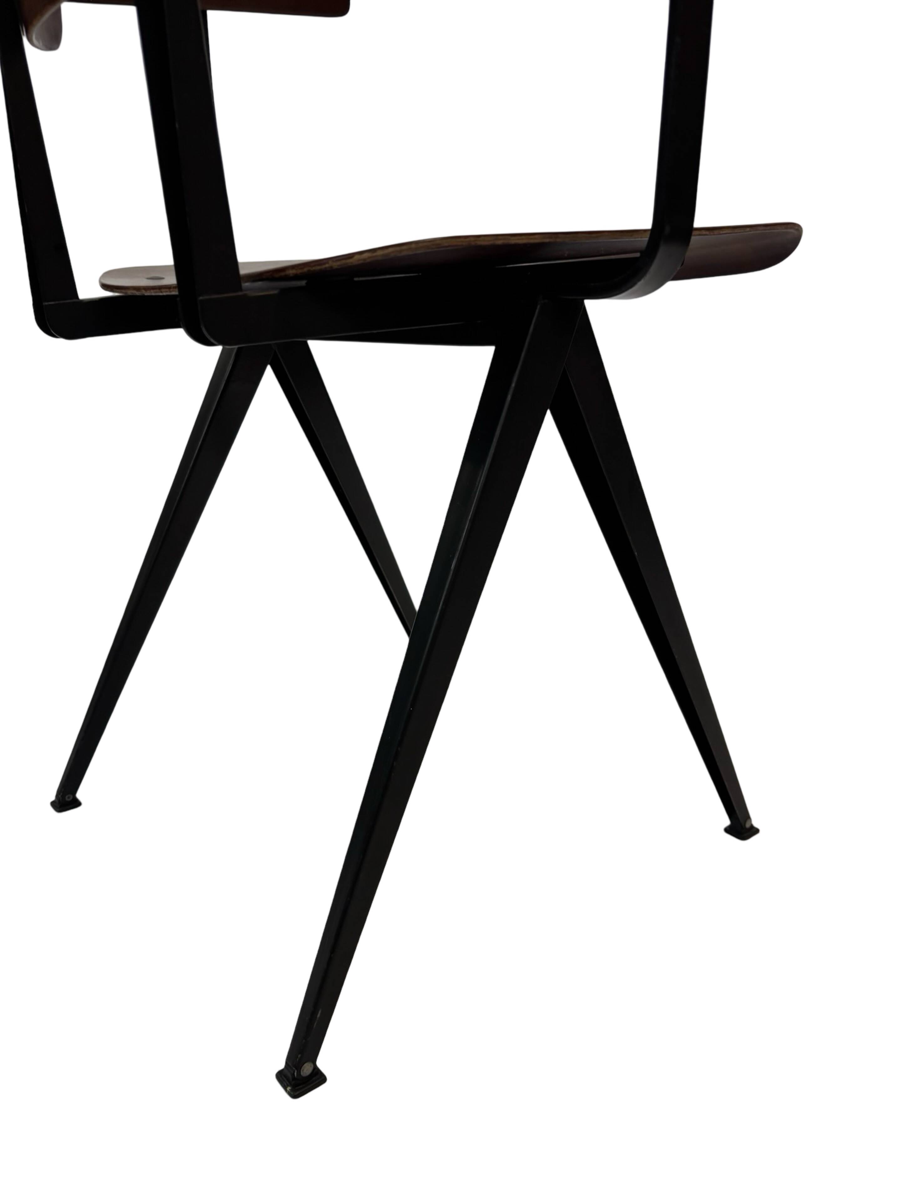 Vintage Galvanitas S16 chair with armrests, 1960 Netherlands Design