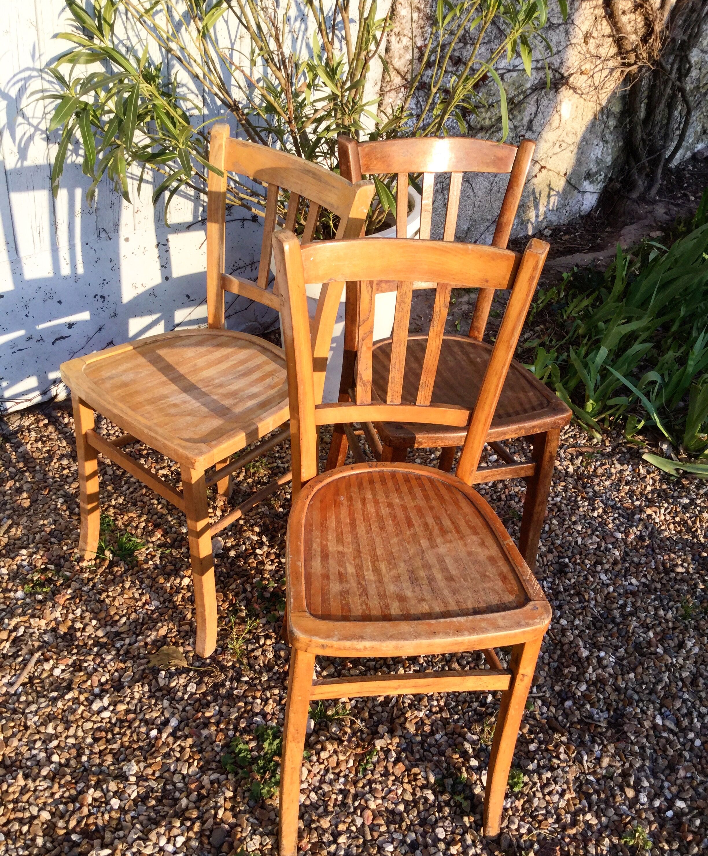 Set de six chaises Bistrot Luterma vintage