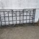 Metal folding bed, wrought iron bench
