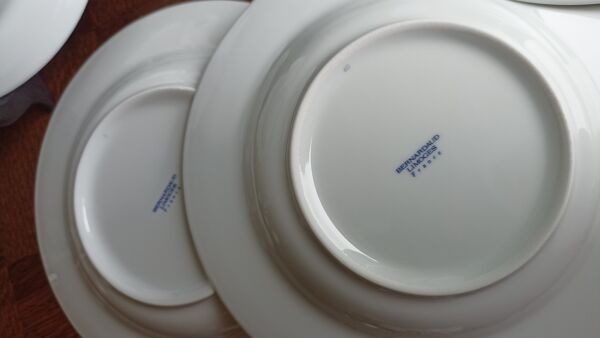 5 assiettes creuses en porcelaine de Limoges par Bernardaud - Lhassa Soap