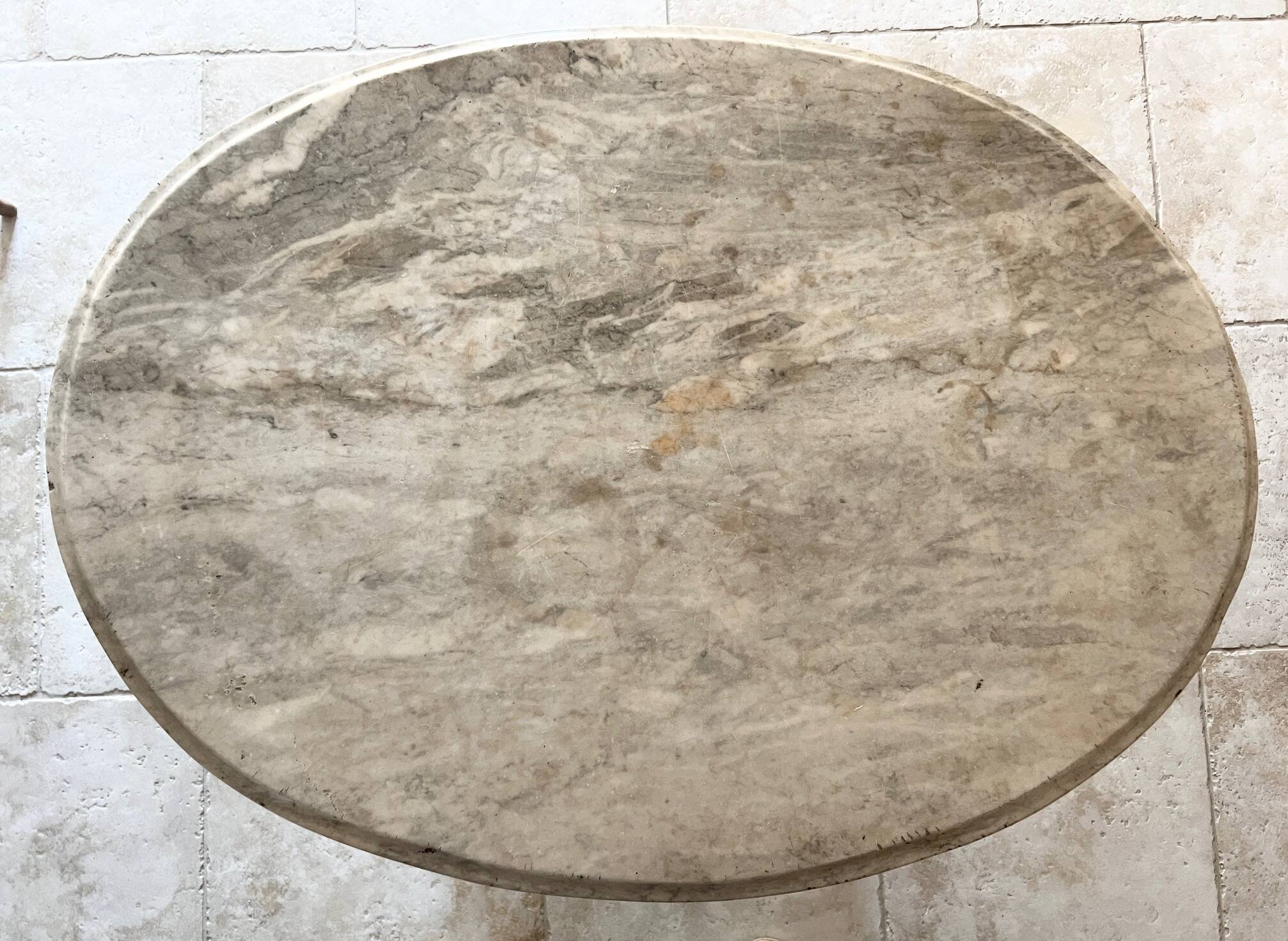 Thonet table n°8 / n°9 from 1888 Café Museum, after Adolf Loos marble top