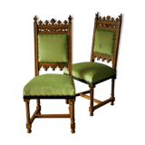 Pair of neo-Gothic chairs 19th century