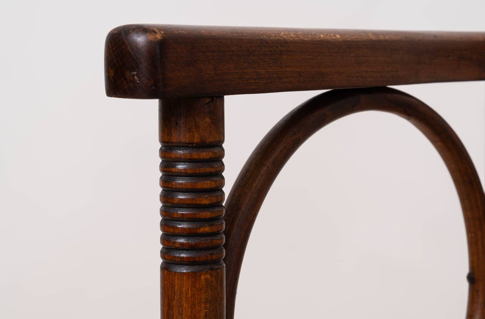 Josef Hoffmann Attributed Vienna Secession Bentwood Bench or Settee, Thonet