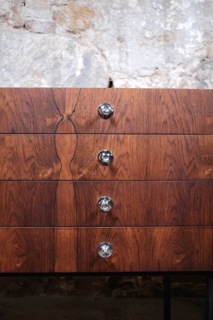 Rosewood sideboard 816 by Alain Richard for Meubles TV, France, 1960
