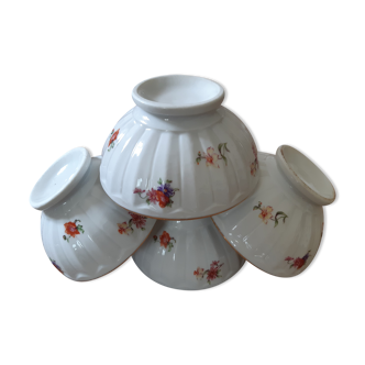 4 old bowls