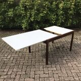 Extendable Pastoe dining table in wengé by Cees Braakman 1970s