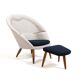 Early ODA Lounge Chair by Arnold Madsen 1950s / New Upholstered