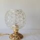 Brass and glass lamp
