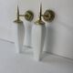 Pair of old vintage opaline wall lights