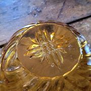 60s amber glass cup