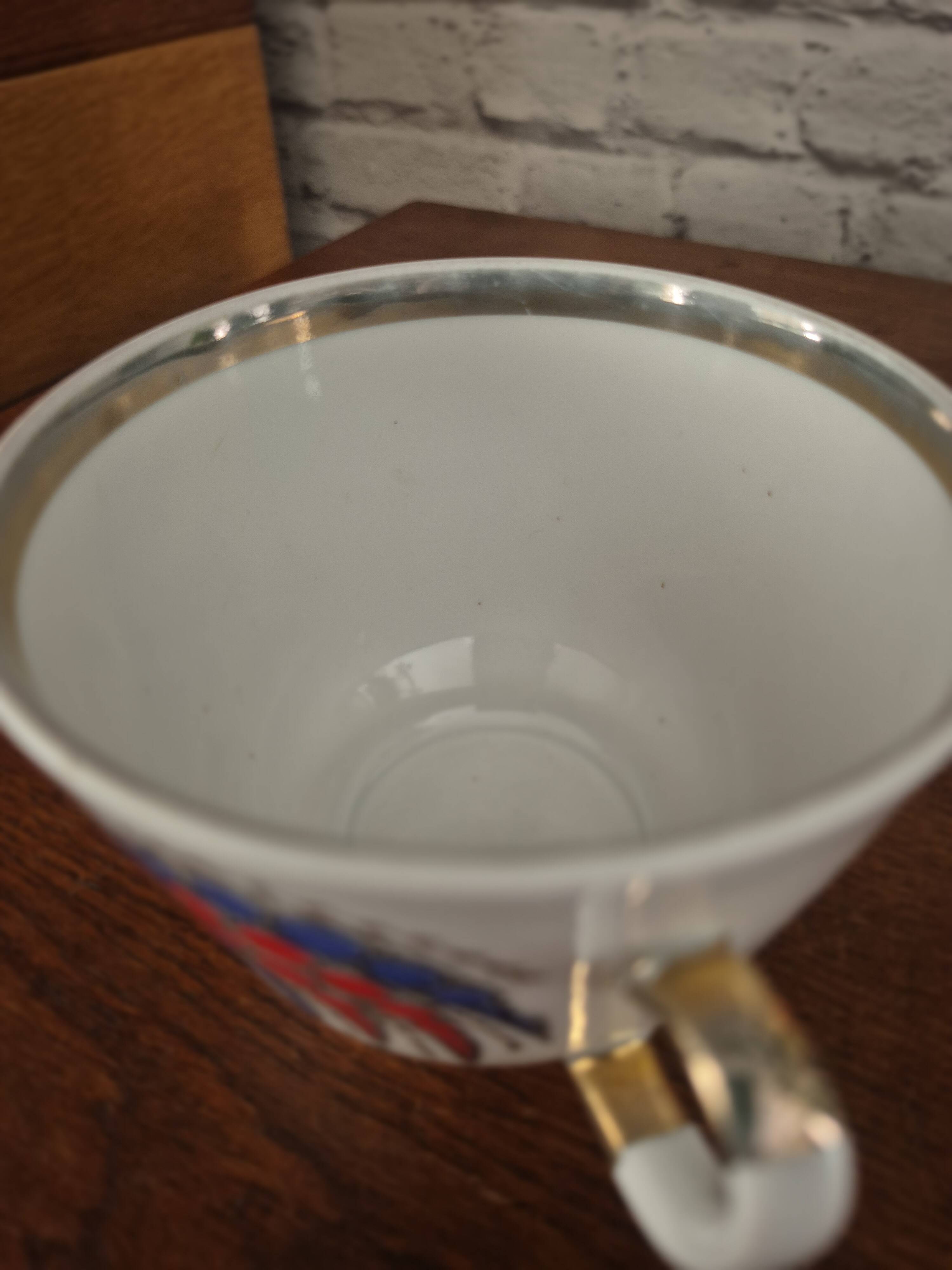 Vintage LMZ Lomonozov cup and saucer