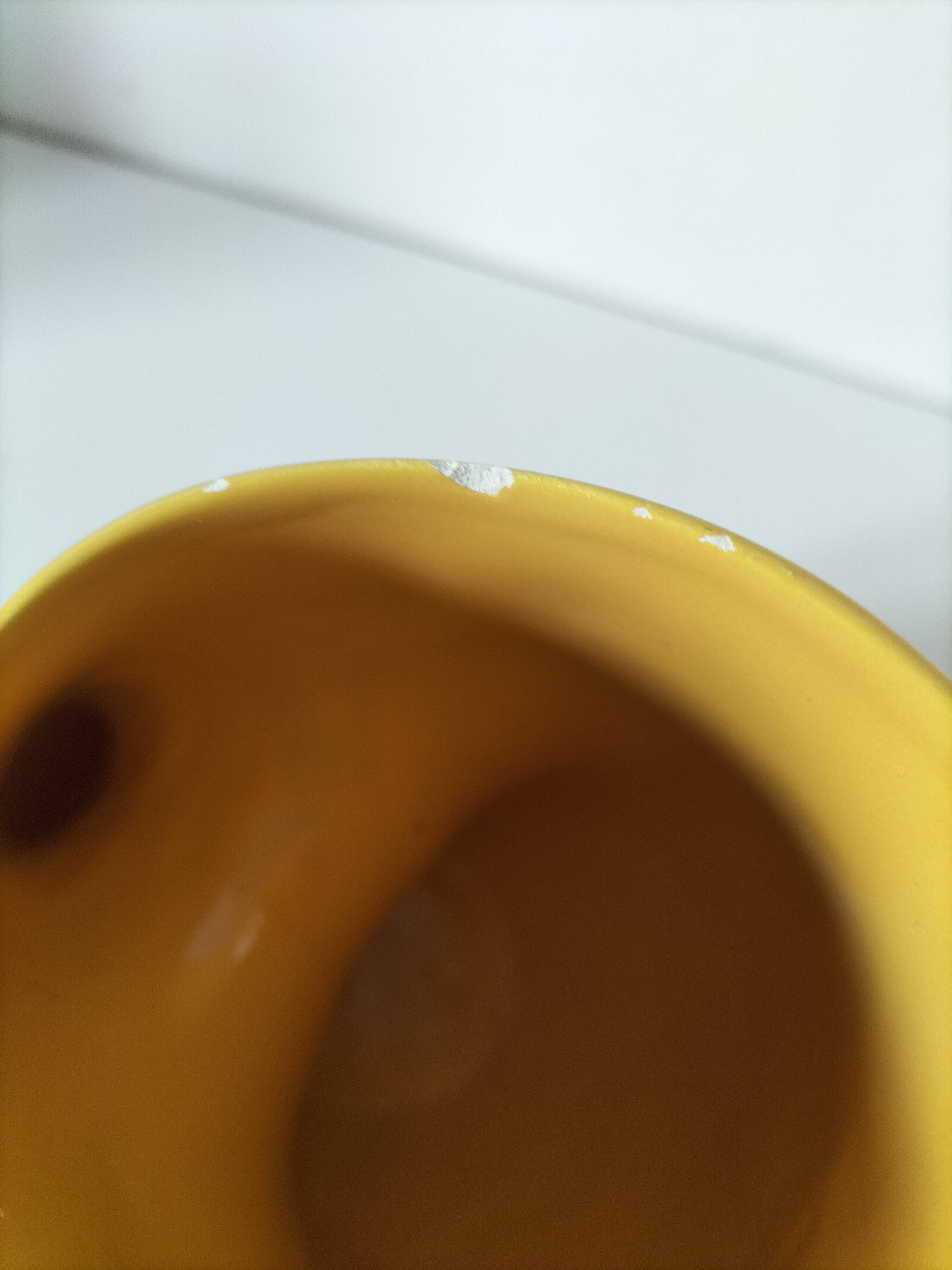 Vintage yellow sculptural pitcher 70s design