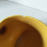 Vintage yellow sculptural pitcher 70s design