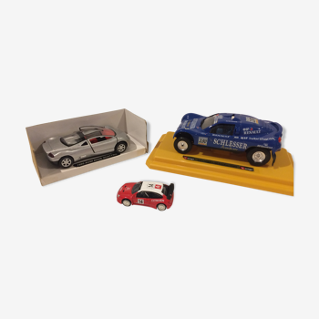 3 cars rally lot collectible car