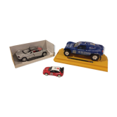 3 cars rally lot collectible car