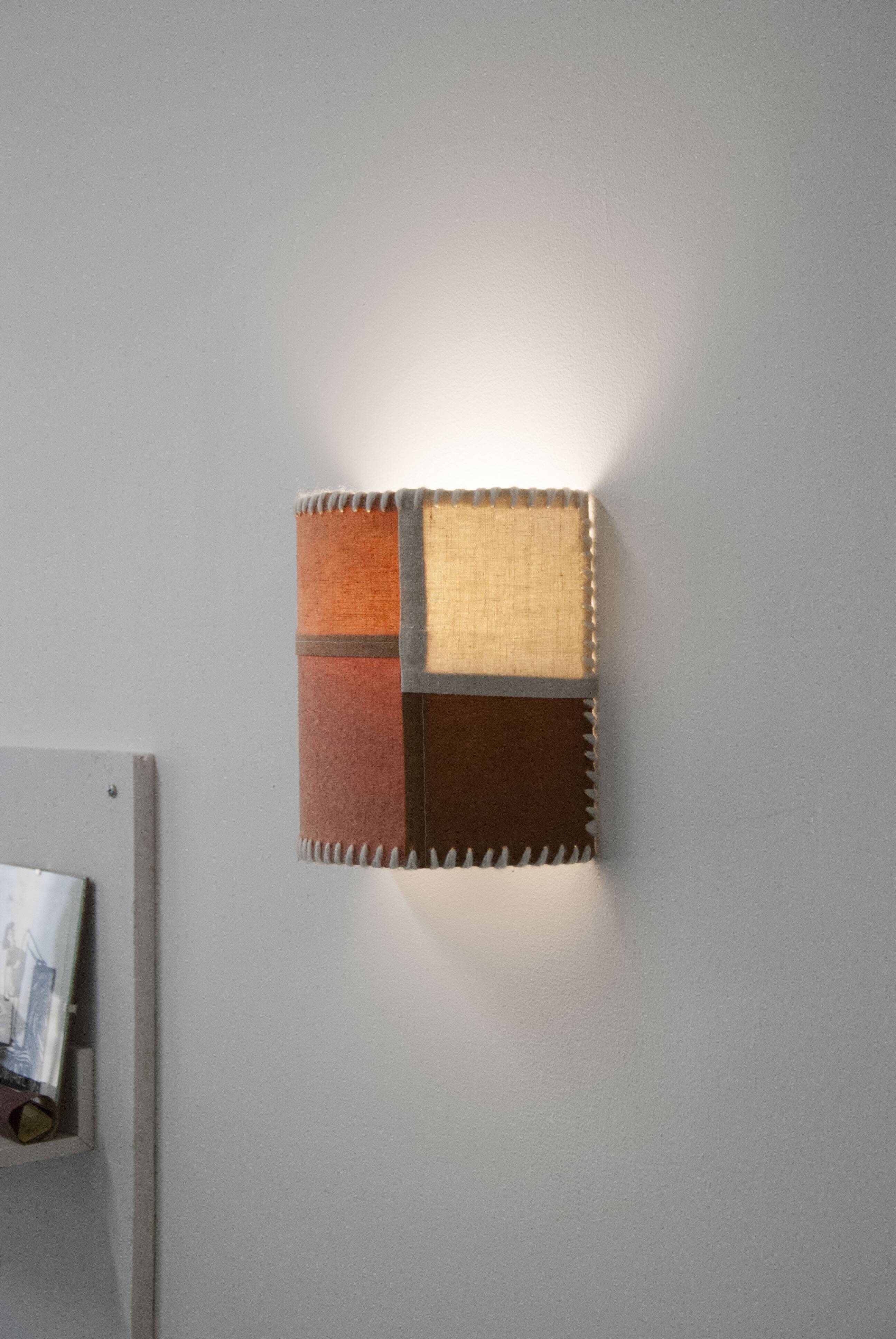 Large Rubia wall light - Shades of pinks and browns