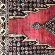 Ancient Persian mazlaghan carpet 126x198 cm