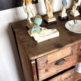 Meuble de métier en bois foncé ☐ 107 x 188 cm