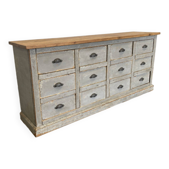 Old cabinet with 12 drawers