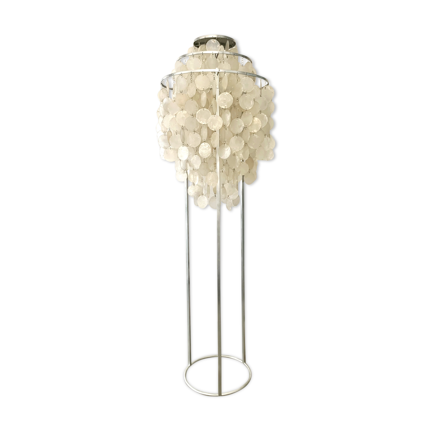 Lampadaire des années 60 en pampilles de nacre