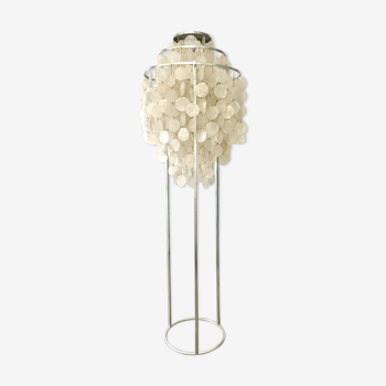 Floor lamp of the 60s in mother-of-pearl grapevines