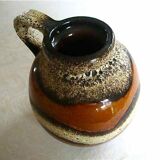 West Germany fat lava round vase