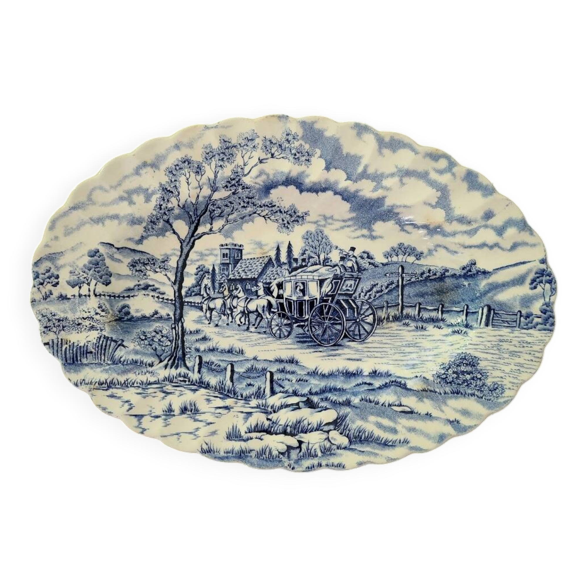 Myott "Royal Mail" English earthenware emptying tray