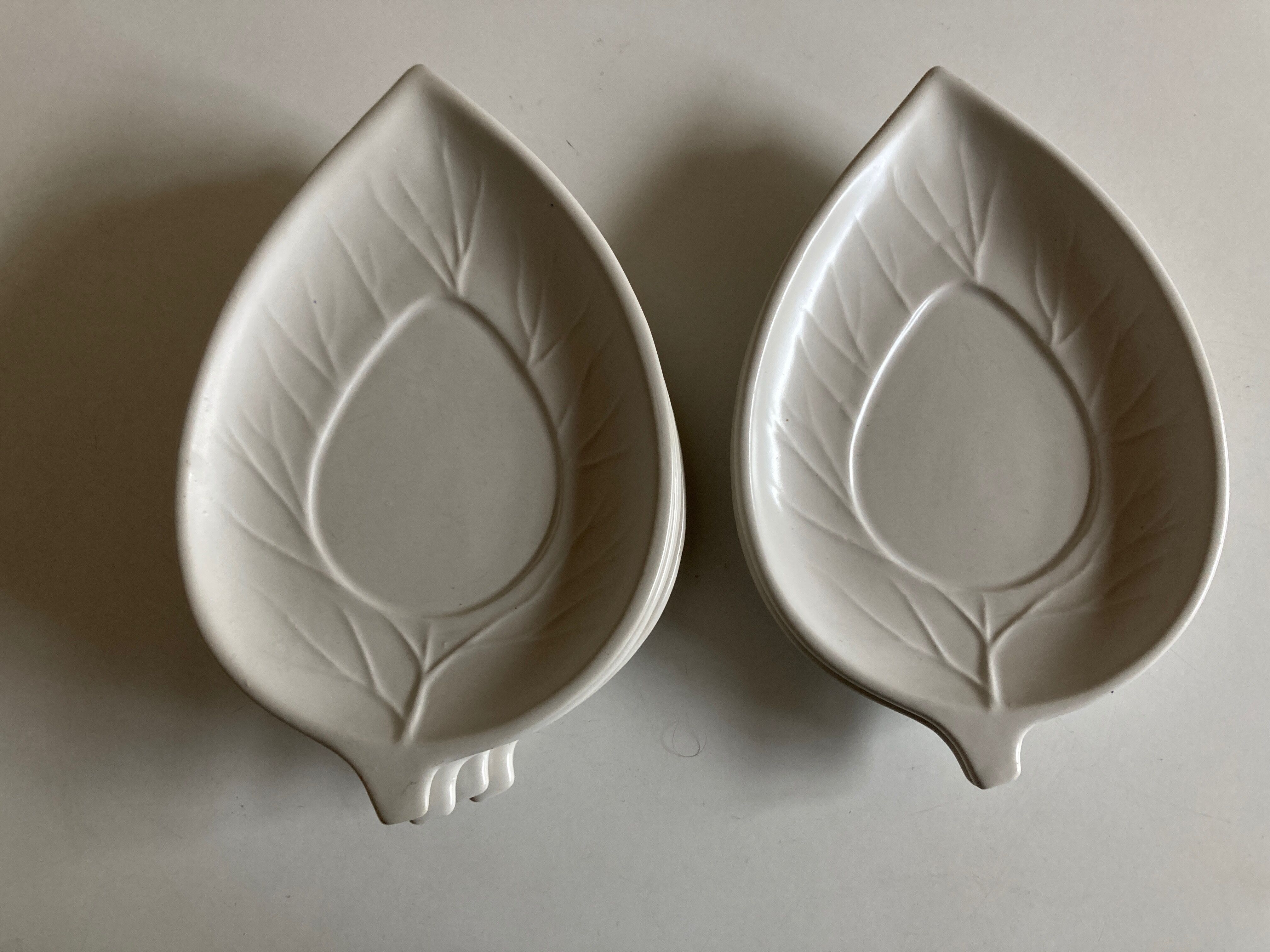 Set of 6 plates Ceramiche Bitossi sheets 1970 Italian work