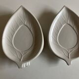 Set of 6 plates Ceramiche Bitossi sheets 1970 Italian work