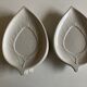 Set of 6 plates Ceramiche Bitossi sheets 1970 Italian work