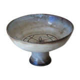 Ceramic fruit cup by Jacques Pouchain, 60s